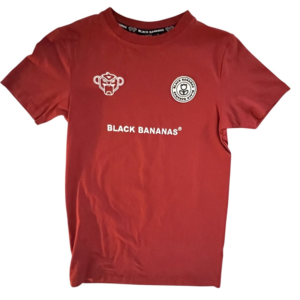 Black Bananas T-shirt Rusty Red Size XS 95% Cotton